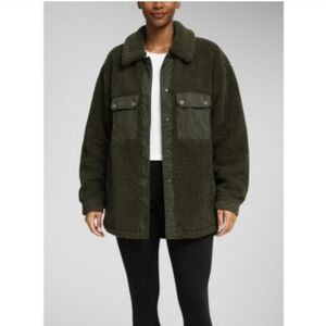 Zara Teddy Button Up Shirt Jacket